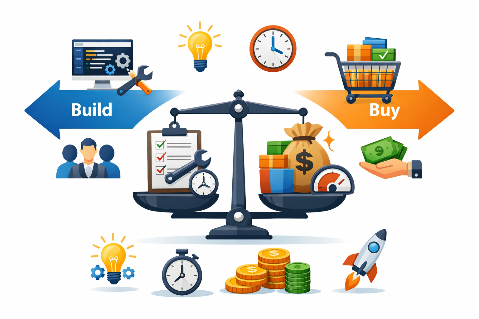 Build vs buy software decisions framework for evaluating custom and off-the-shelf software