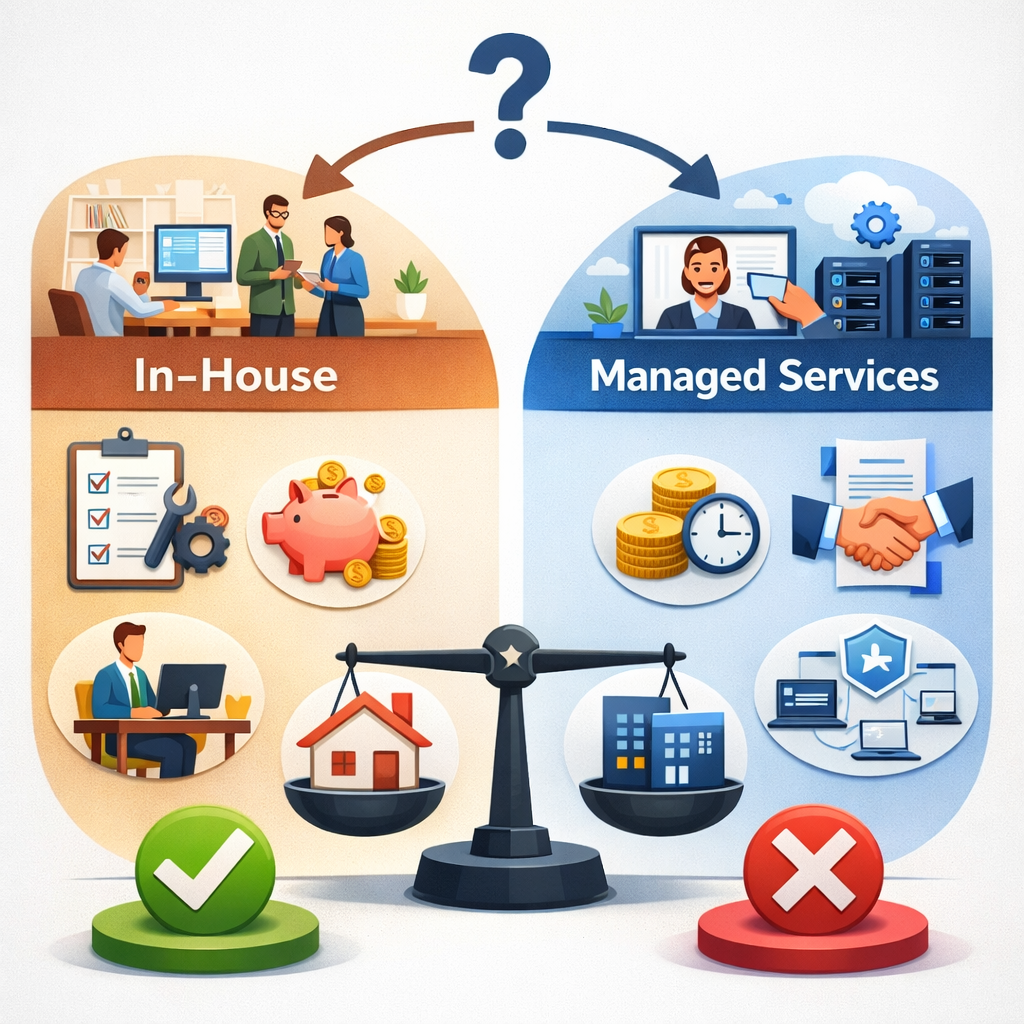 In-house vs managed services decision framework for operational planning